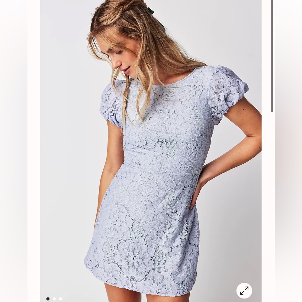 NWT FREE PEOPLE Hailee Lace Mini Dress Size Small